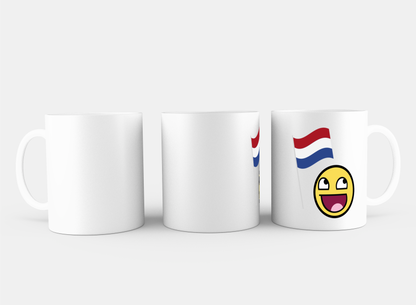 nederlandse vlag smiley Koffiemok - Theemok