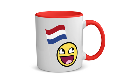 nederlandse vlag smiley Koffiemok - Theemok