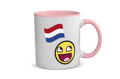 nederlandse vlag smiley Koffiemok - Theemok