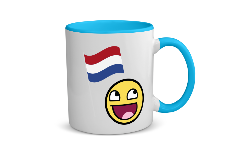 nederlandse vlag smiley Koffiemok - Theemok