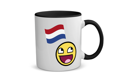 nederlandse vlag smiley Koffiemok - Theemok