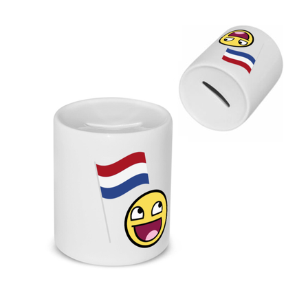 nederlandse vlag smiley Spaarpot