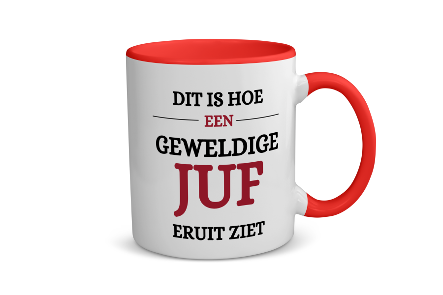 geweldige juf eruit ziet Koffiemok - Theemok