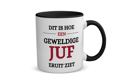 geweldige juf eruit ziet Koffiemok - Theemok