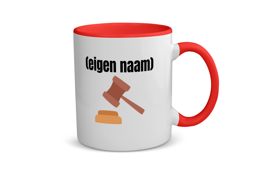 rechter met hamer Koffiemok - Theemok