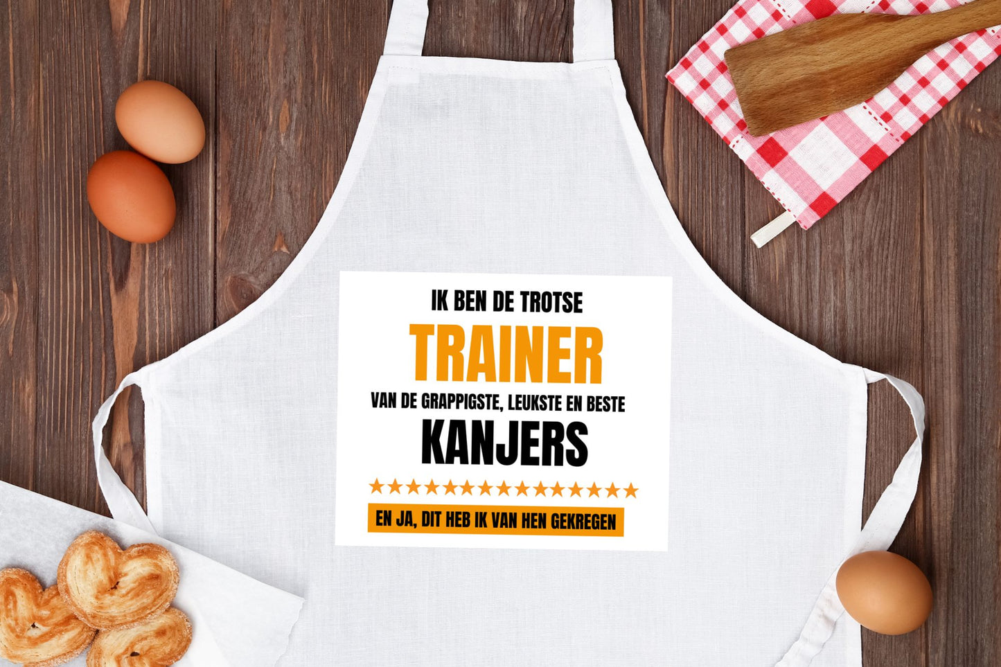 trotse trainer Keukenschort