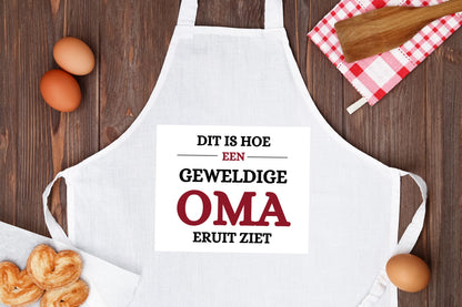 geweldige oma eruit ziet Keukenschort