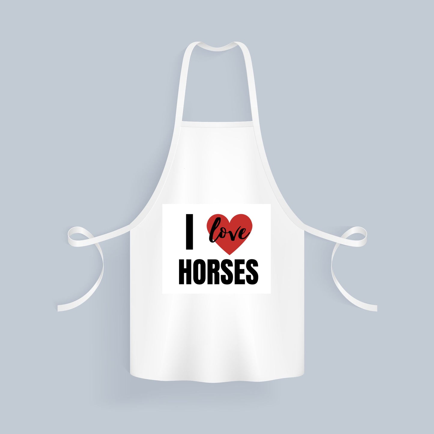 i love horses Keukenschort