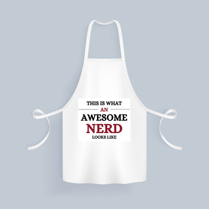 an awesome nerd Keukenschort