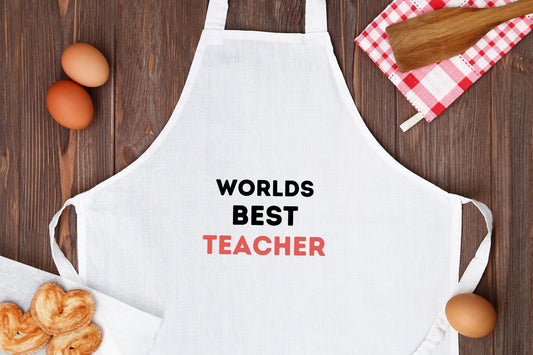 worlds best teacher Keukenschort