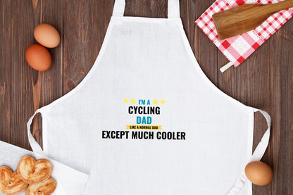 i'm a cycling dad like a normal dad except much cooler Keukenschort