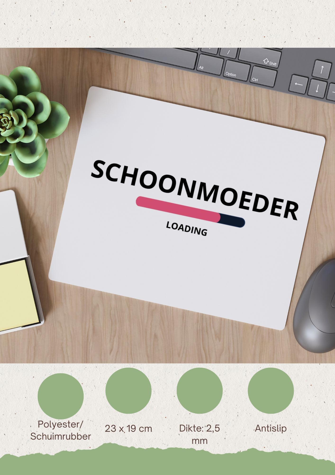 schoonmoeder loading Muismat