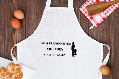 oma en kleindochter vrienden voor het leven Keukenschort