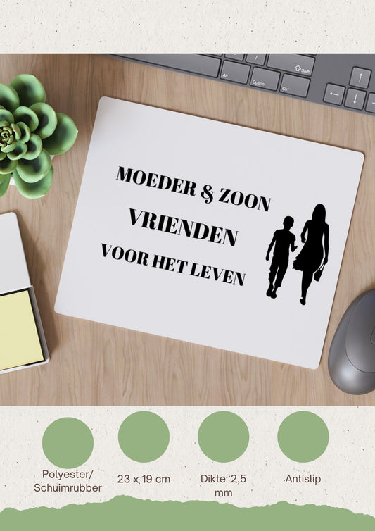 moeder en zoon vrienden voor het leven Muismat