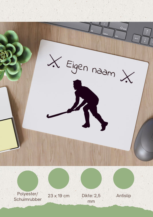 hockey mok met eigen naam - Muismat