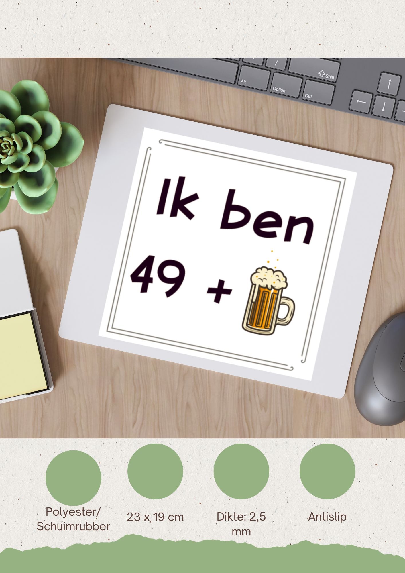 ik ben 49 + 1 Muismat