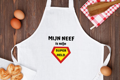 mijn neef is mijn superheld Keukenschort