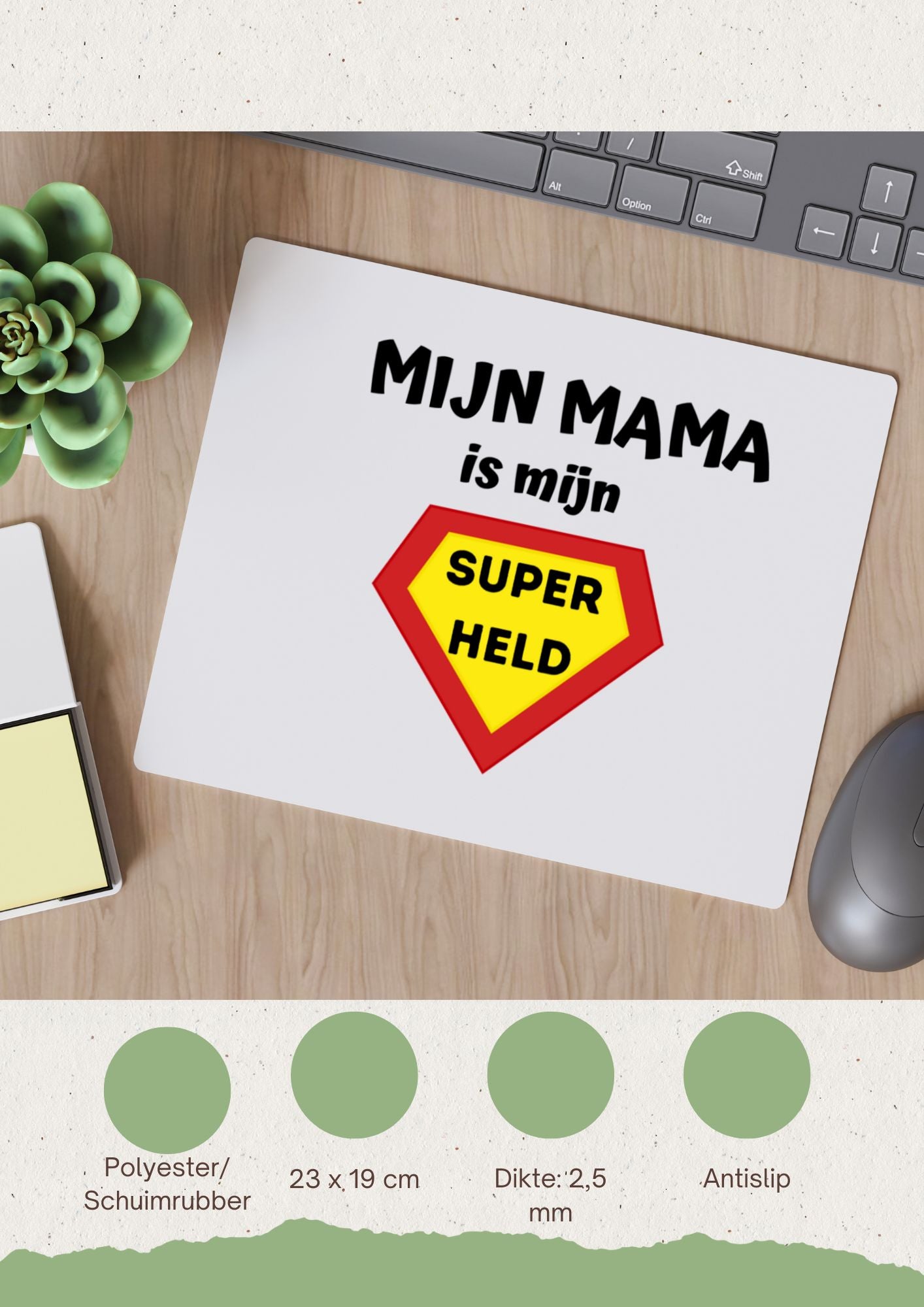 mijn mama is mijn superheld Muismat