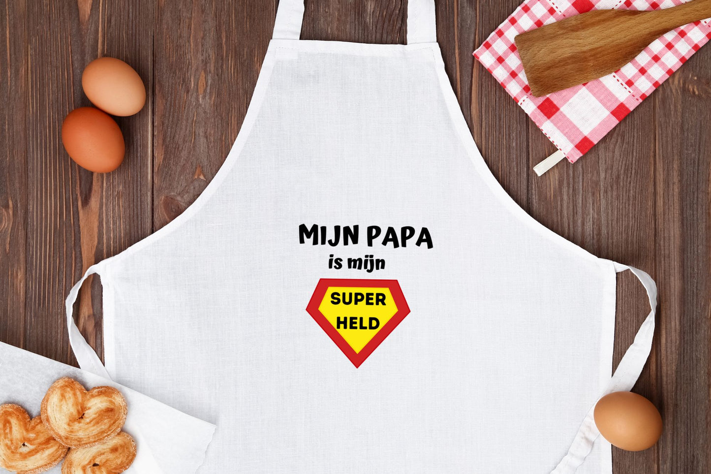 mijn papa is mijn superheld Keukenschort