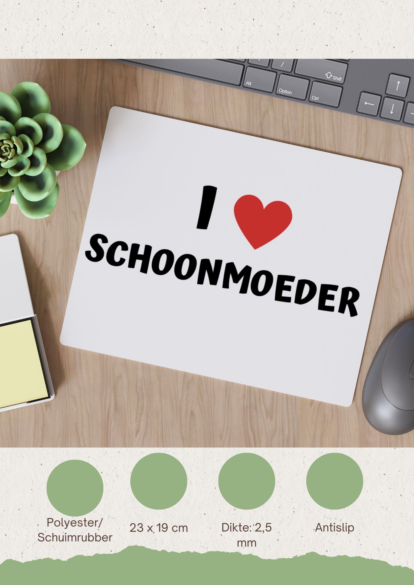 i love schoonmoeder Muismat