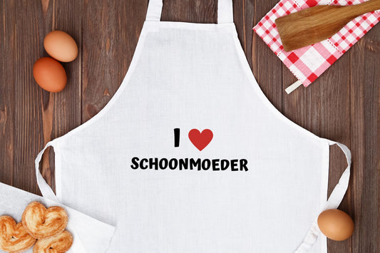 i love schoonmoeder Keukenschort