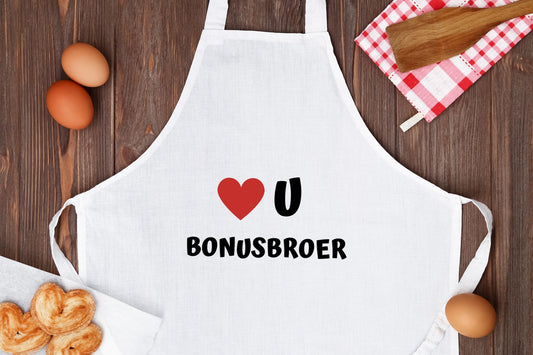 love u bonusbroer Keukenschort