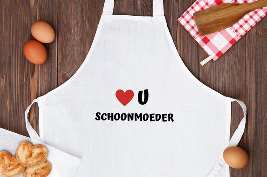 love u schoonmoeder Keukenschort