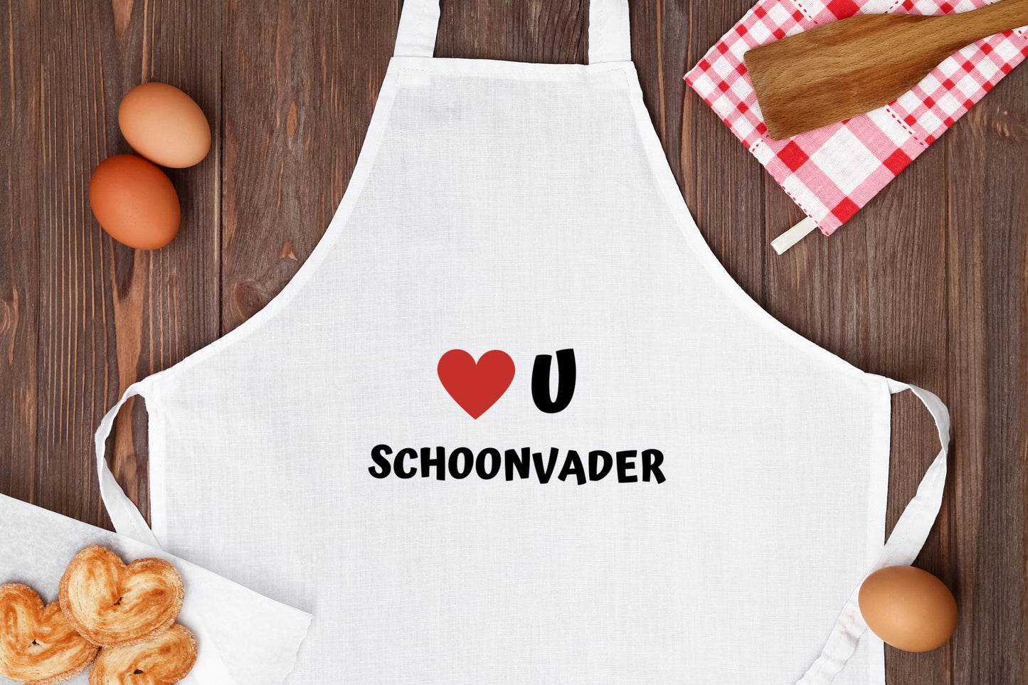 love u schoonvader Keukenschort