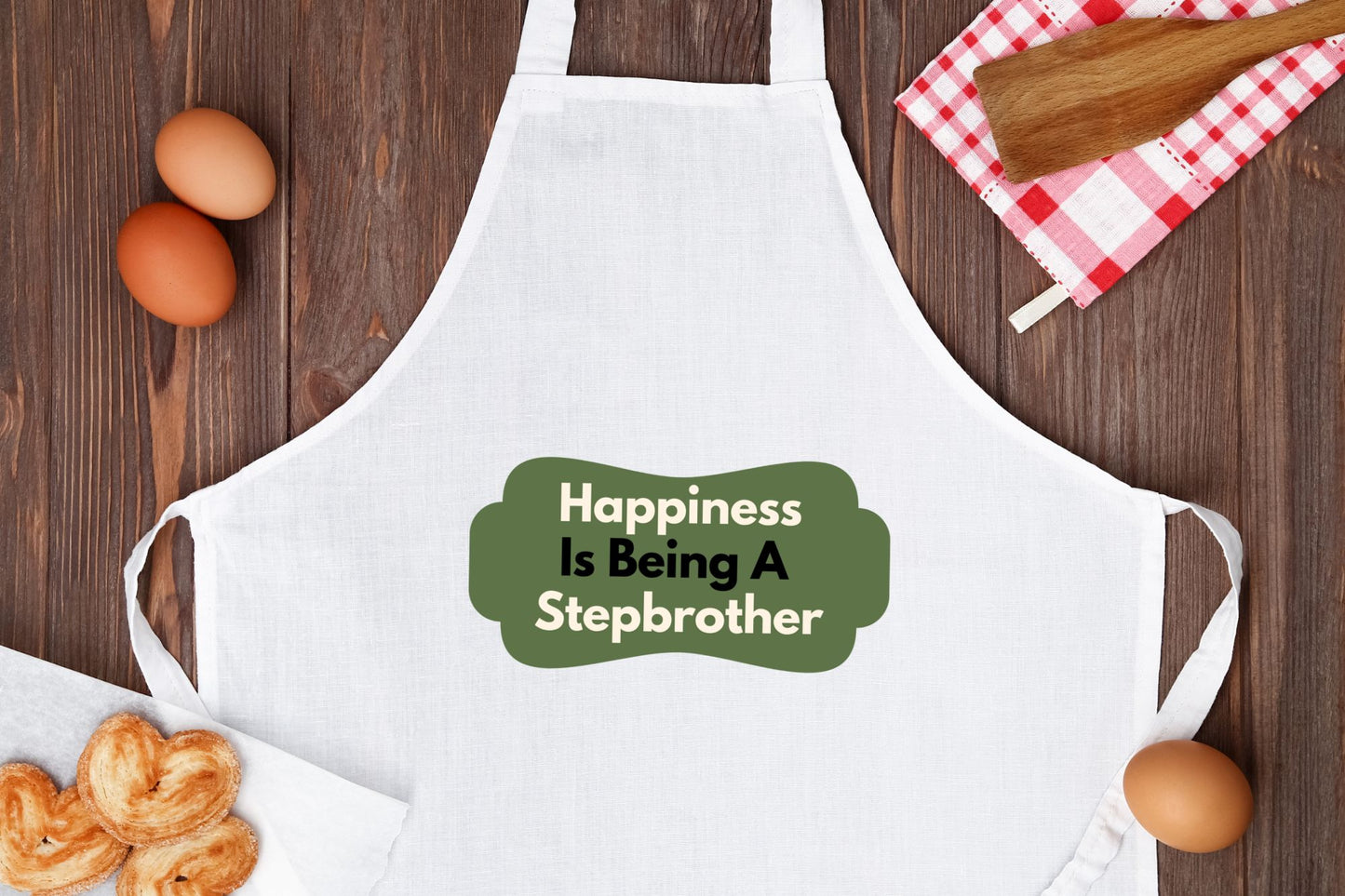 happiness is being a stepbrother Keukenschort