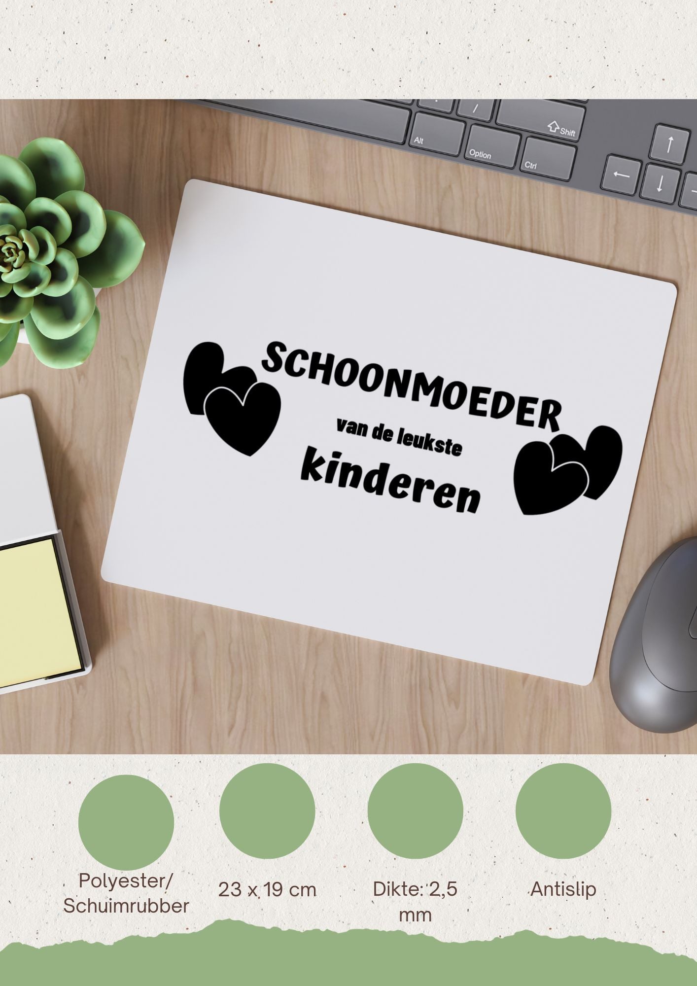 schoonmoeder van de leukste kinderen Muismat