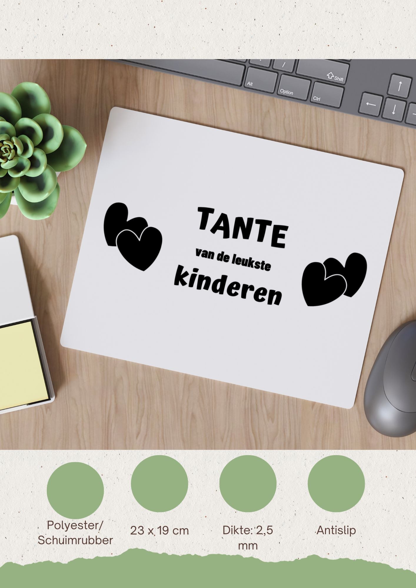 tante van de leukste kinderen Muismat