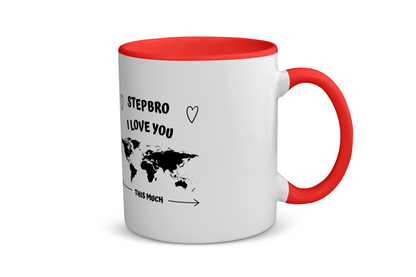 stepbro i love you this much Koffiemok - Theemok