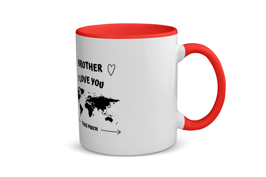 brother i love you this much Koffiemok - Theemok