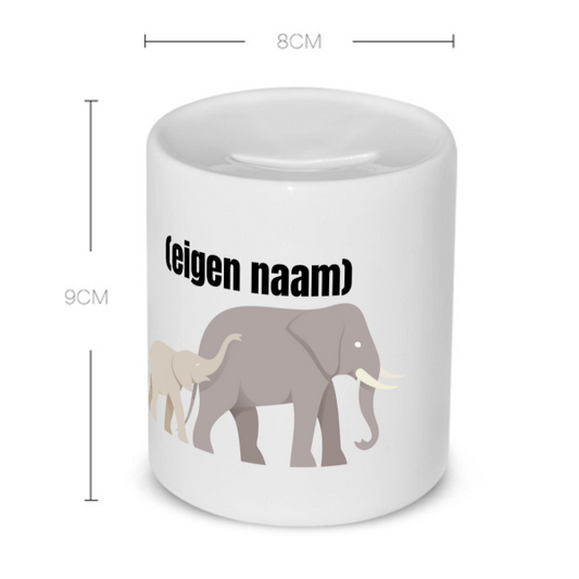 olifant en kleine met eigen naam Spaarpot