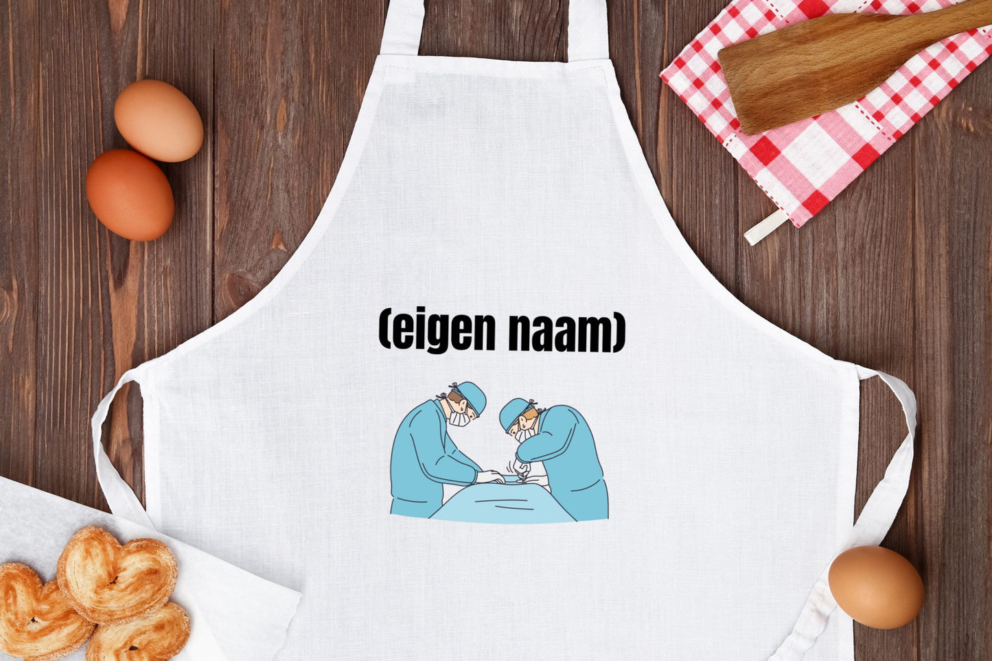 chirurgen met eigen naam Keukenschort