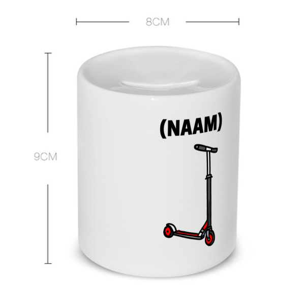 step mok met eigen naam Spaarpot
