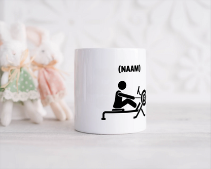 roeien mok met eigen naam Spaarpot