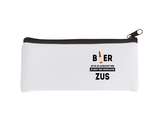 bier, nu ik je aandacht heb je bent een geweldige zus Etui