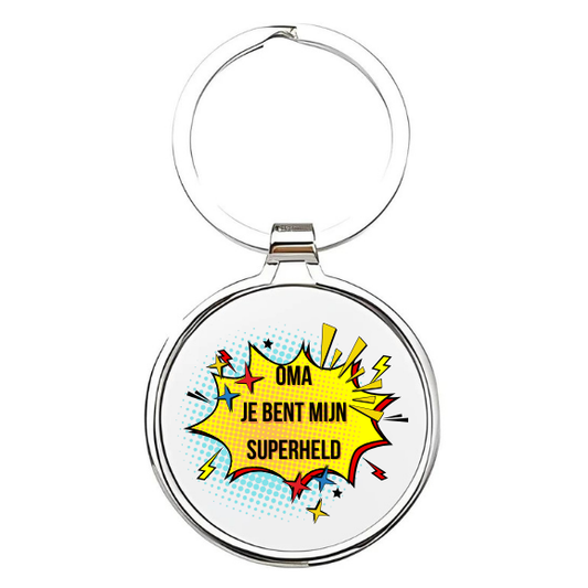 oma je bent mijn superheld Sleutelhanger