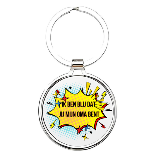 ik ben blij dat jij mijn oma bent Sleutelhanger