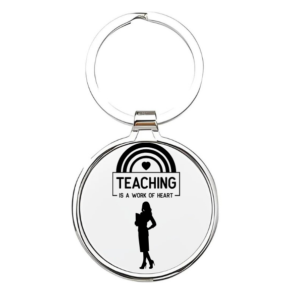 teaching is a work of heart Sleutelhanger