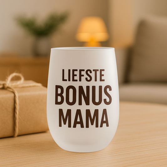 Gepersonaliseerd Wijnglas 400 ml – Frosted Glas | Stijlvol & Uniek Cadeau Collega Broer