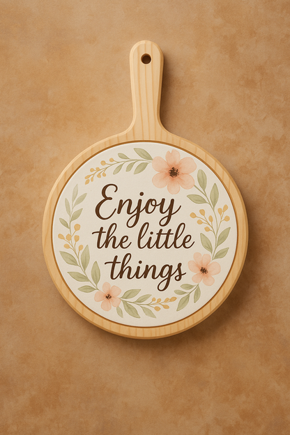 Houten Kaasplank Rond met Keramische Tegel (Personaliseerbaar)