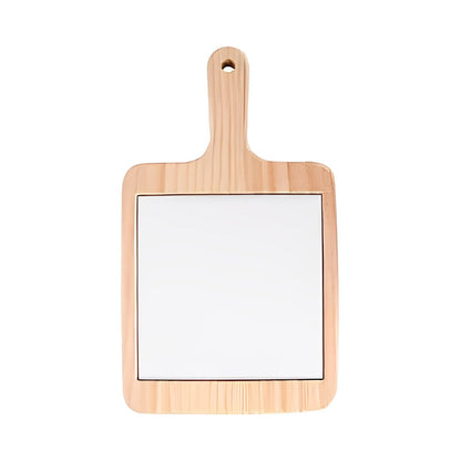 gepersonaliseerde Houten Kaasplank Vierkant met Keramische Tegel voor sublimatie