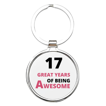 17 great years of being awesome Sleutelhanger