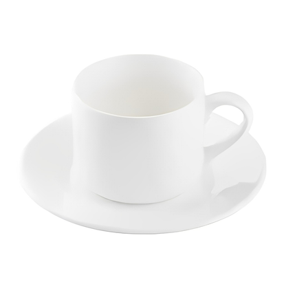 Gepersonaliseerde Kop & Schotel 170 ml – Hoogwaardig Keramiek | Perfect Cadeau voor Koffie & Thee