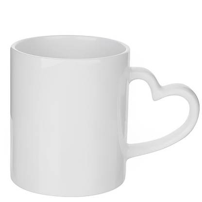 Gepersonaliseerde Mok 330 ml – Keramiek met Hartvormig Oor