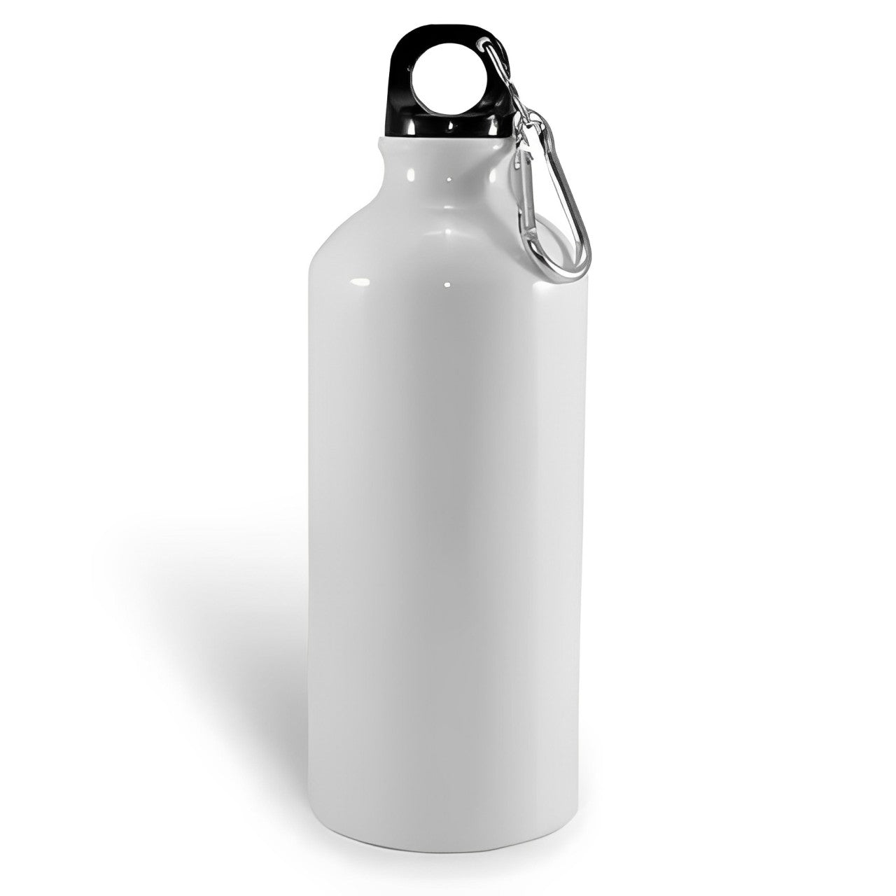 Gepersonaliseerde Aluminium Waterfles 400 ml – Met Karabijnhaak | Handige Bidon